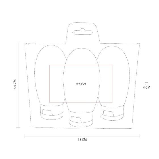 SET BOTELLAS DE VIAJE SIENA