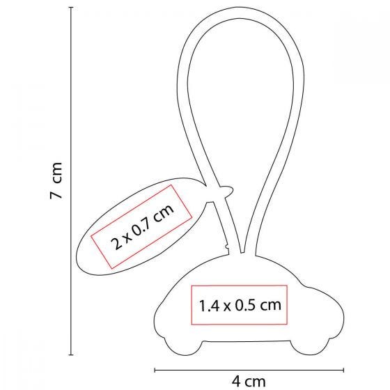 Llavero Auto con Placa