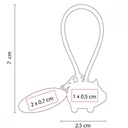 Llavero Puerquito con Placa