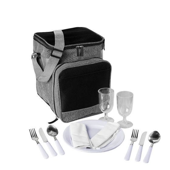[SIN 995] HIELERA CON SET DE PICNIC COLMAR