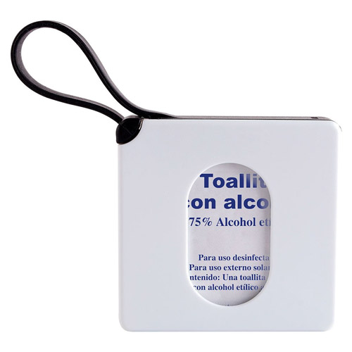 [SLD 053 N] ESTUCHE CON PADS DE ALCOHOL (NEGRO)