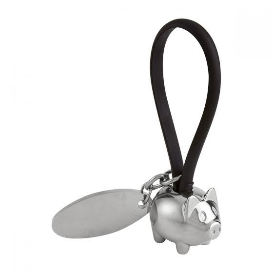 [M 2050] Llavero Puerquito con Placa